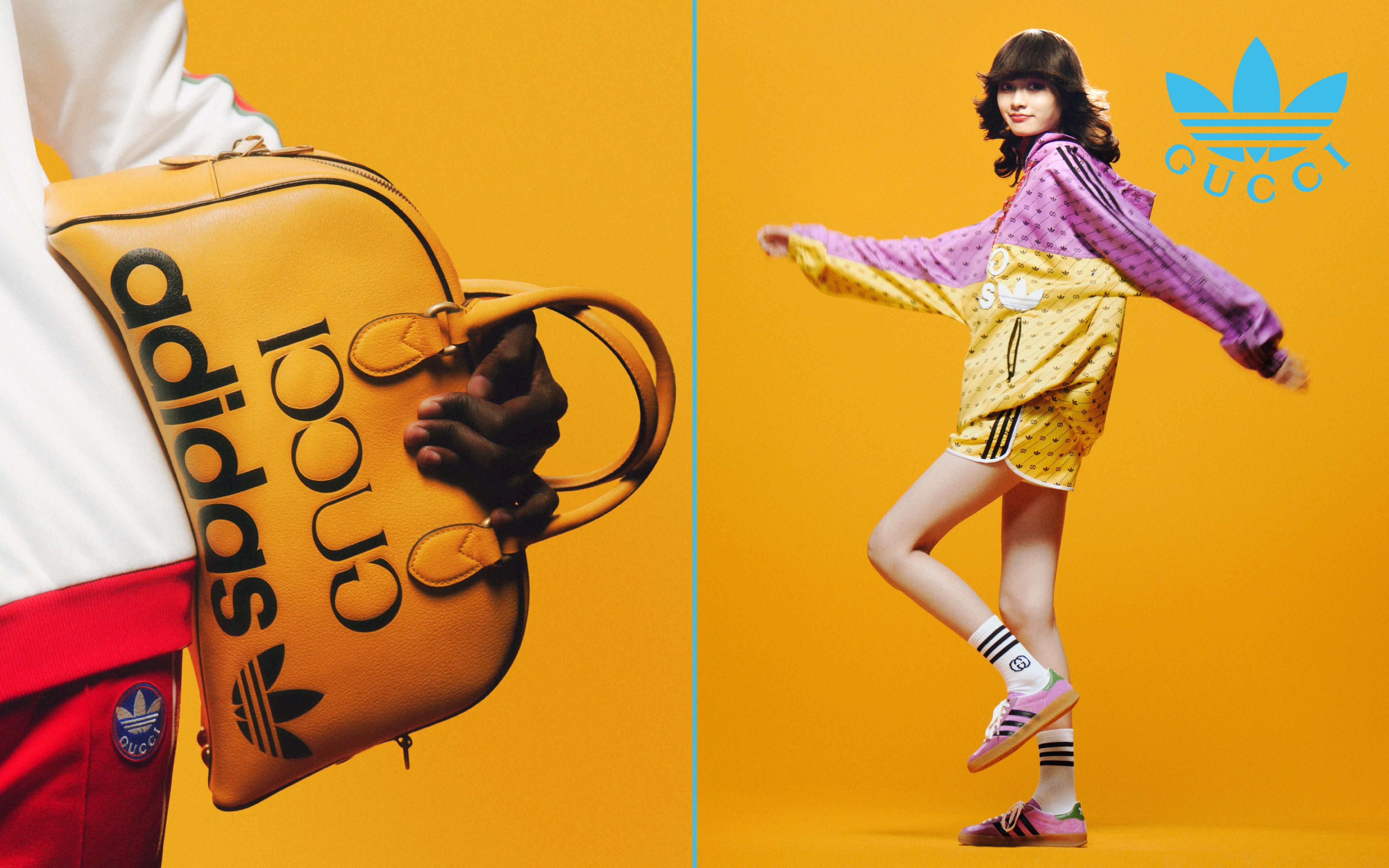 adidas and Gucci merge sport and luxury logos