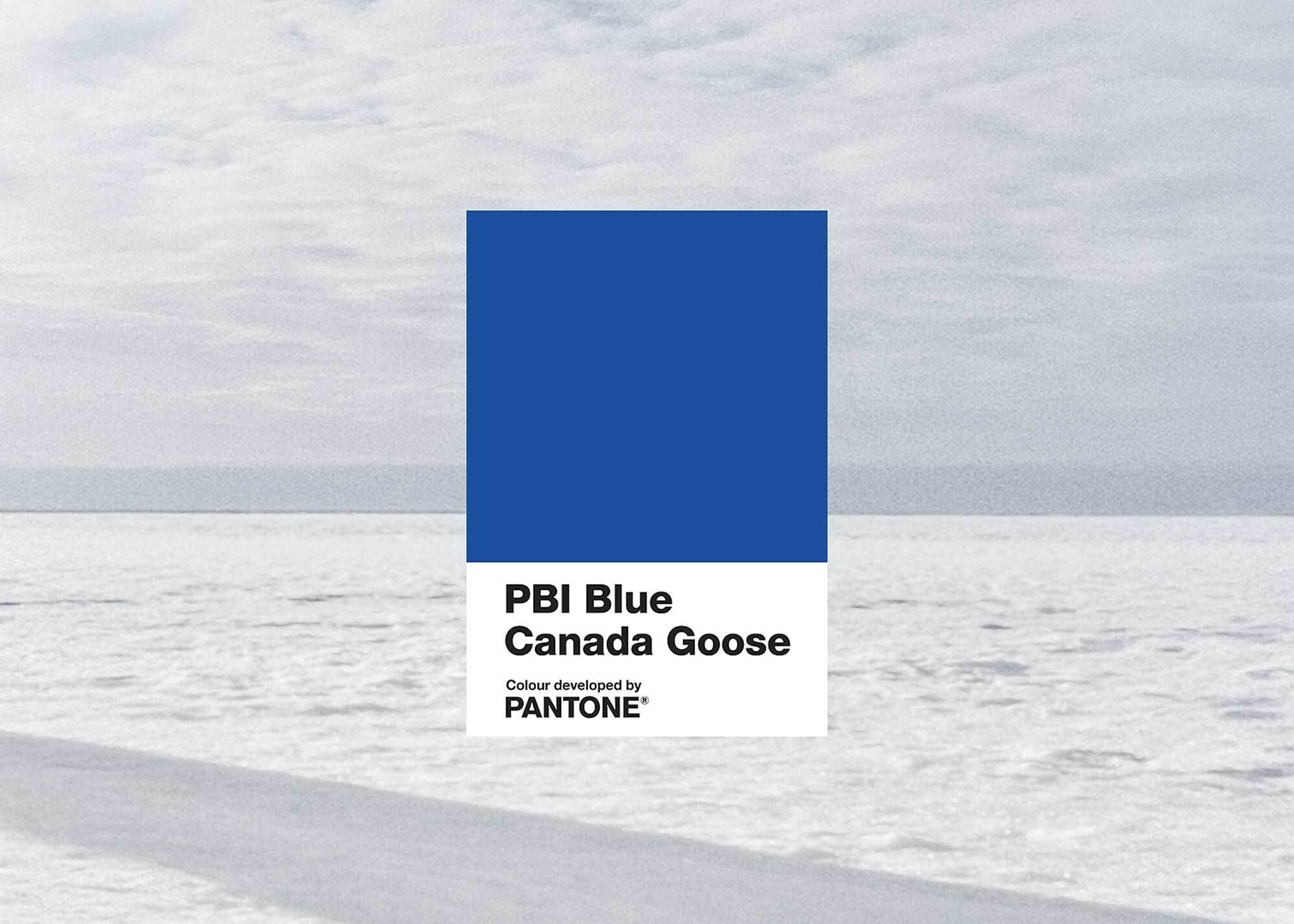 Canada Goose gets its own Pantone colour, PBI Blue