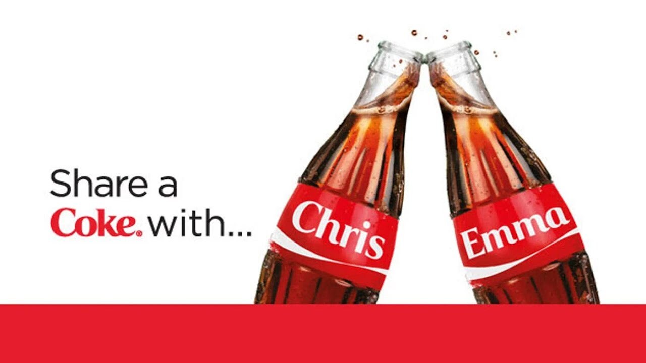 Share a Coke turned Coca-Cola packaging into personalised social experiences