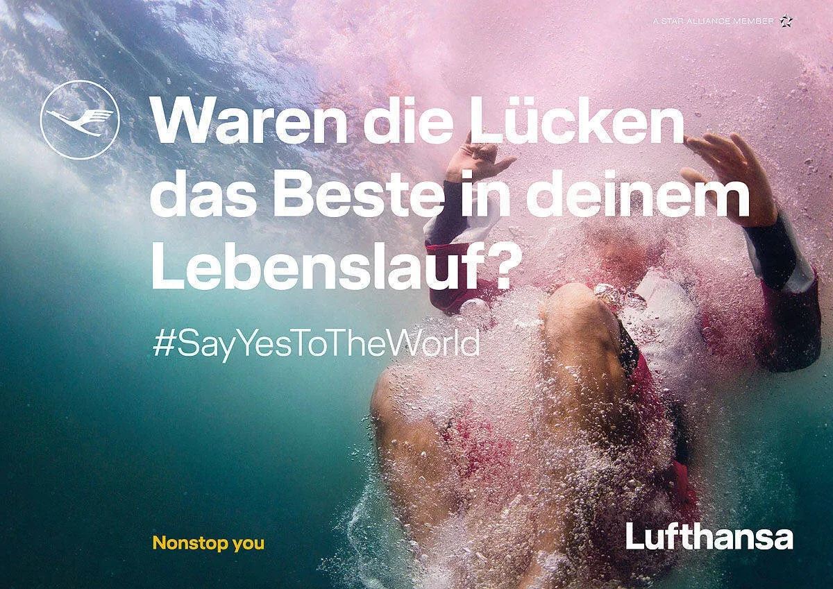 Lufthansa moves to 'Say yes to the world'