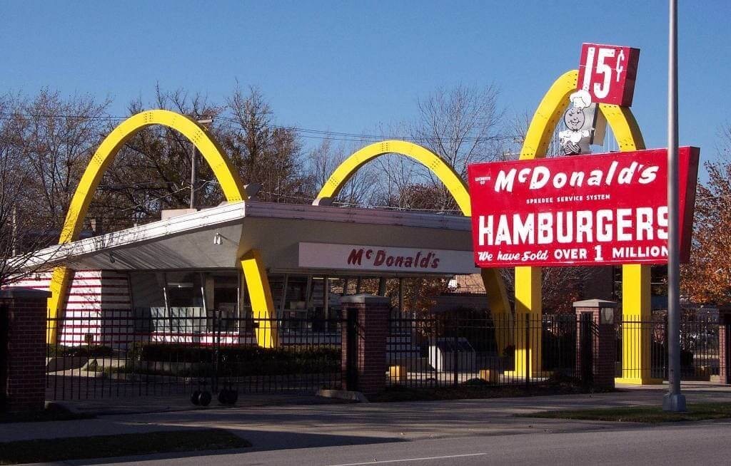 The golden arches become a logo