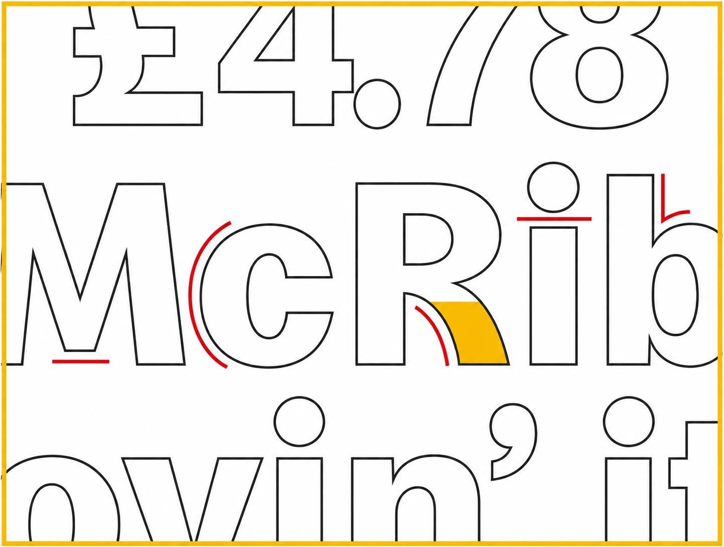 McDonald's adopts the Speedee custom typeface
