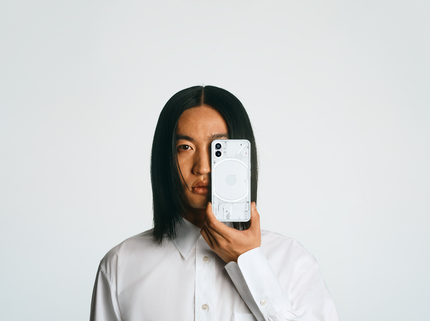 Nothing lights up the back of its first phone