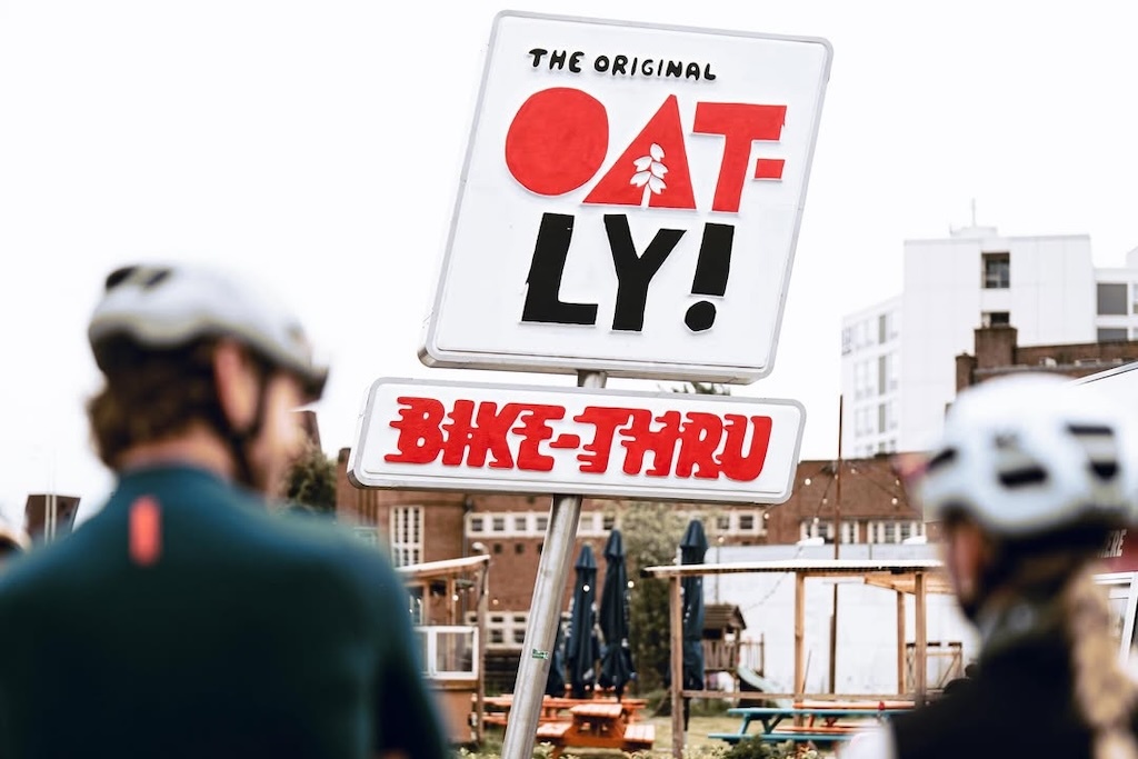 Oatly opens the world's first bike-thru in Amsterdam