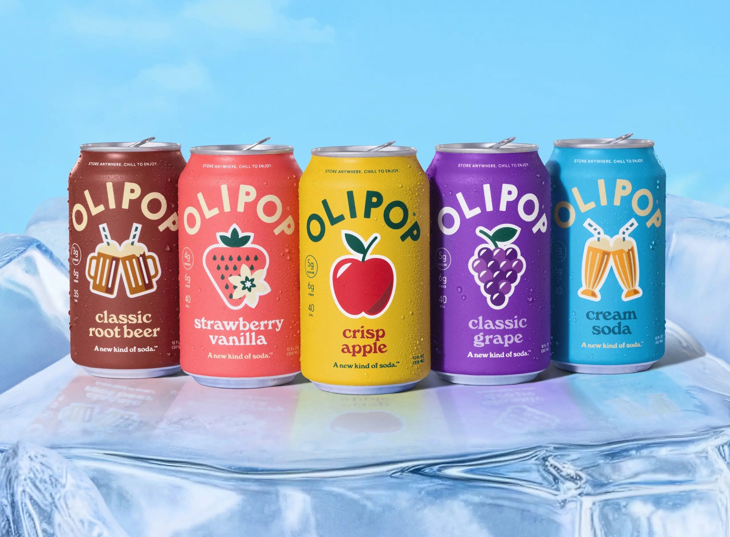 Olipop launches 'the feel good soda' platform with new identity and sonic signature