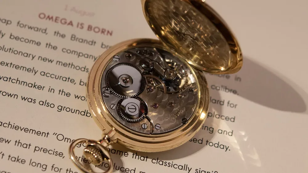 The 1894 Omega Pocket Watch with 19-Ligne Caliber. Source: OMEGA