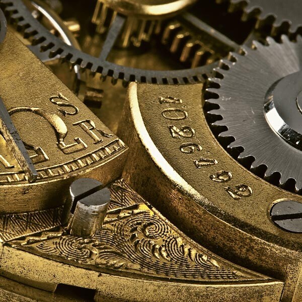Closeup of the 1894 Omega Pocket Watch with 19-Ligne Caliber. Source: OMEGA