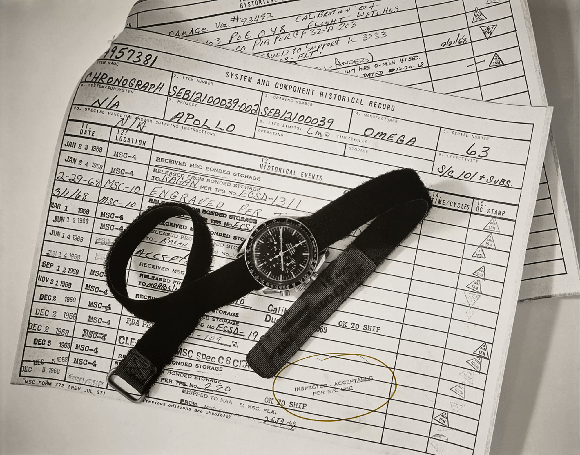 NASA approves the Omega Speedmaster for spaceflight