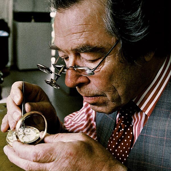 George Daniels, 1999. The inventor of the co axial-escapement. Source: OMEGA