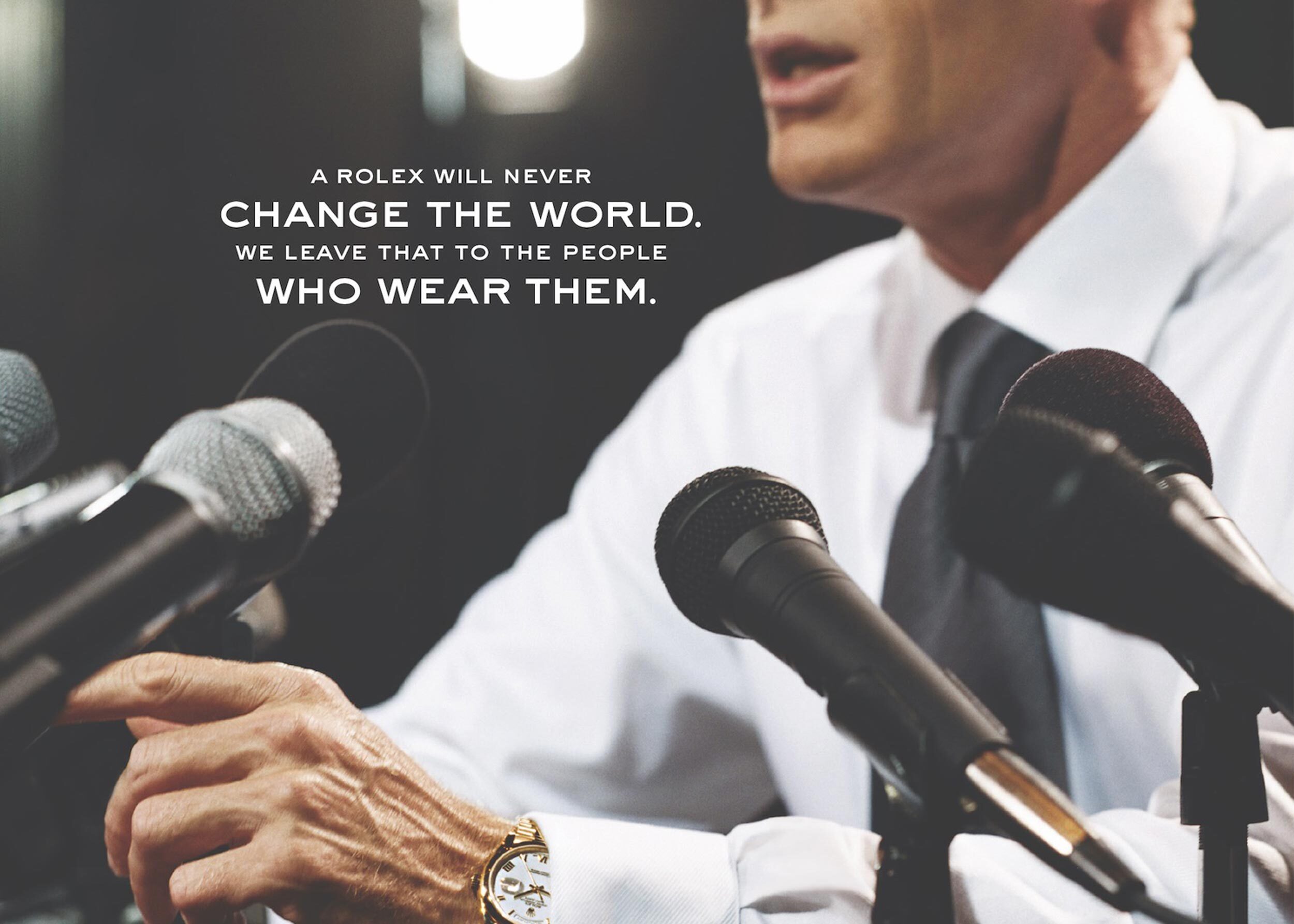 Rolex said its watch would never change the world