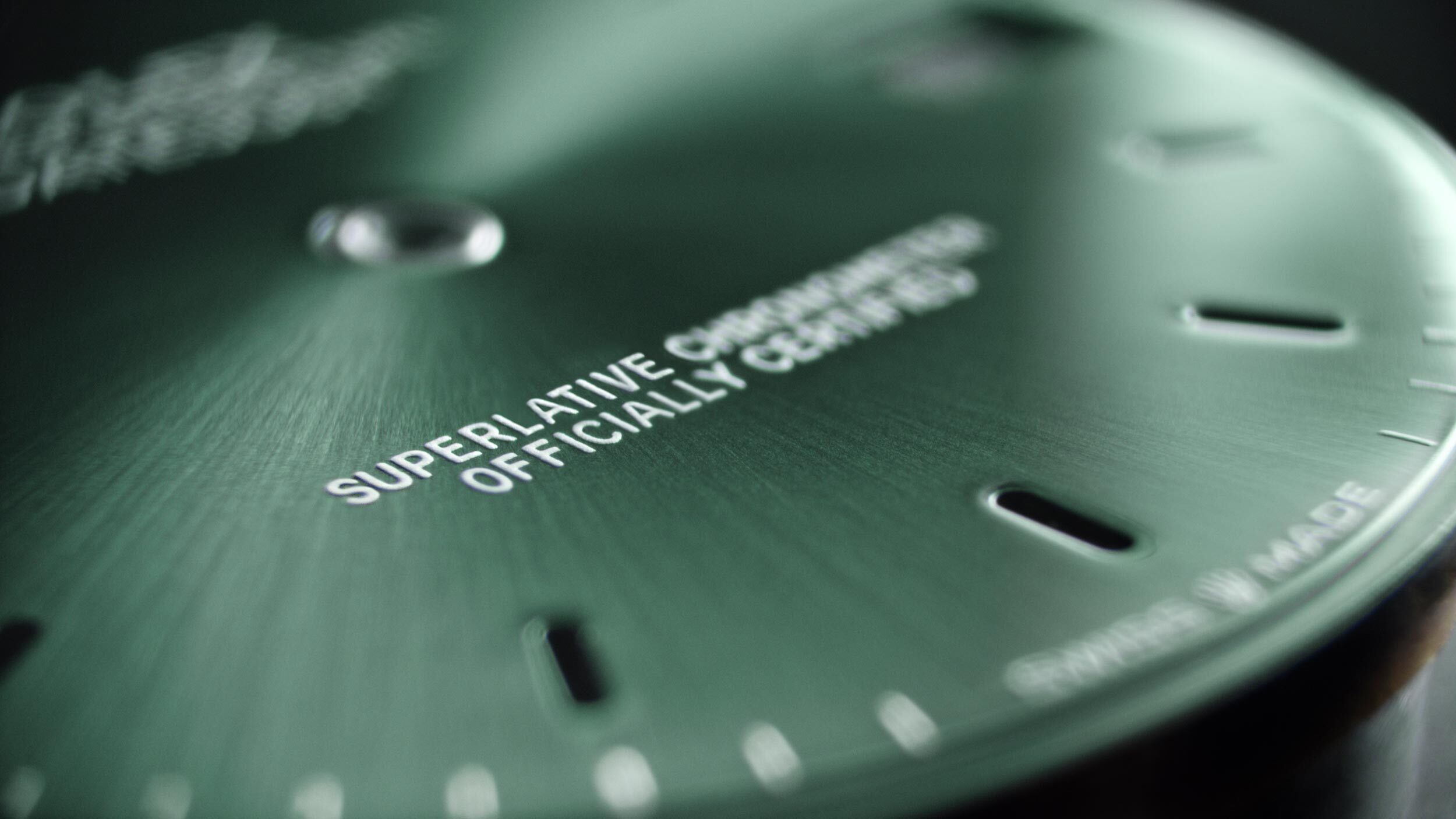 Rolex credits the watch to time and the skills of many