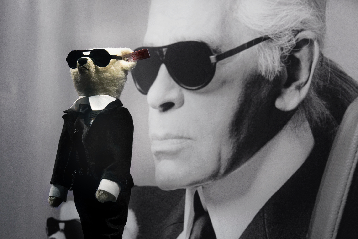 Karl Lagerfeld becomes a Steiff bear at Colette in Paris
