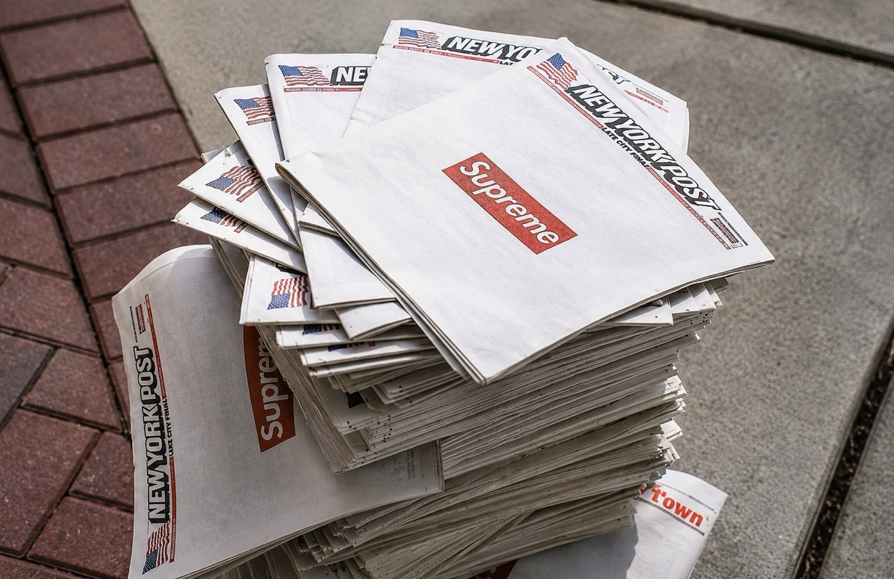 Supreme wraps the New York Post for the FW18 announcement
