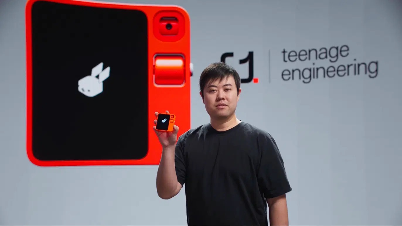 teenage engineering co-designs the orange Rabbit r1