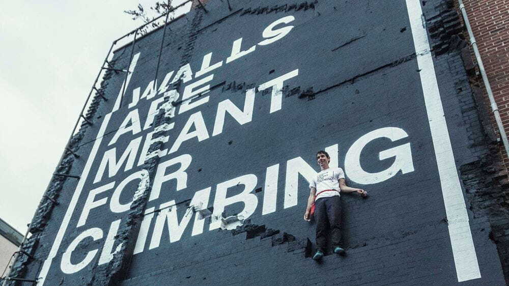 The North Face says walls are meant for climbing