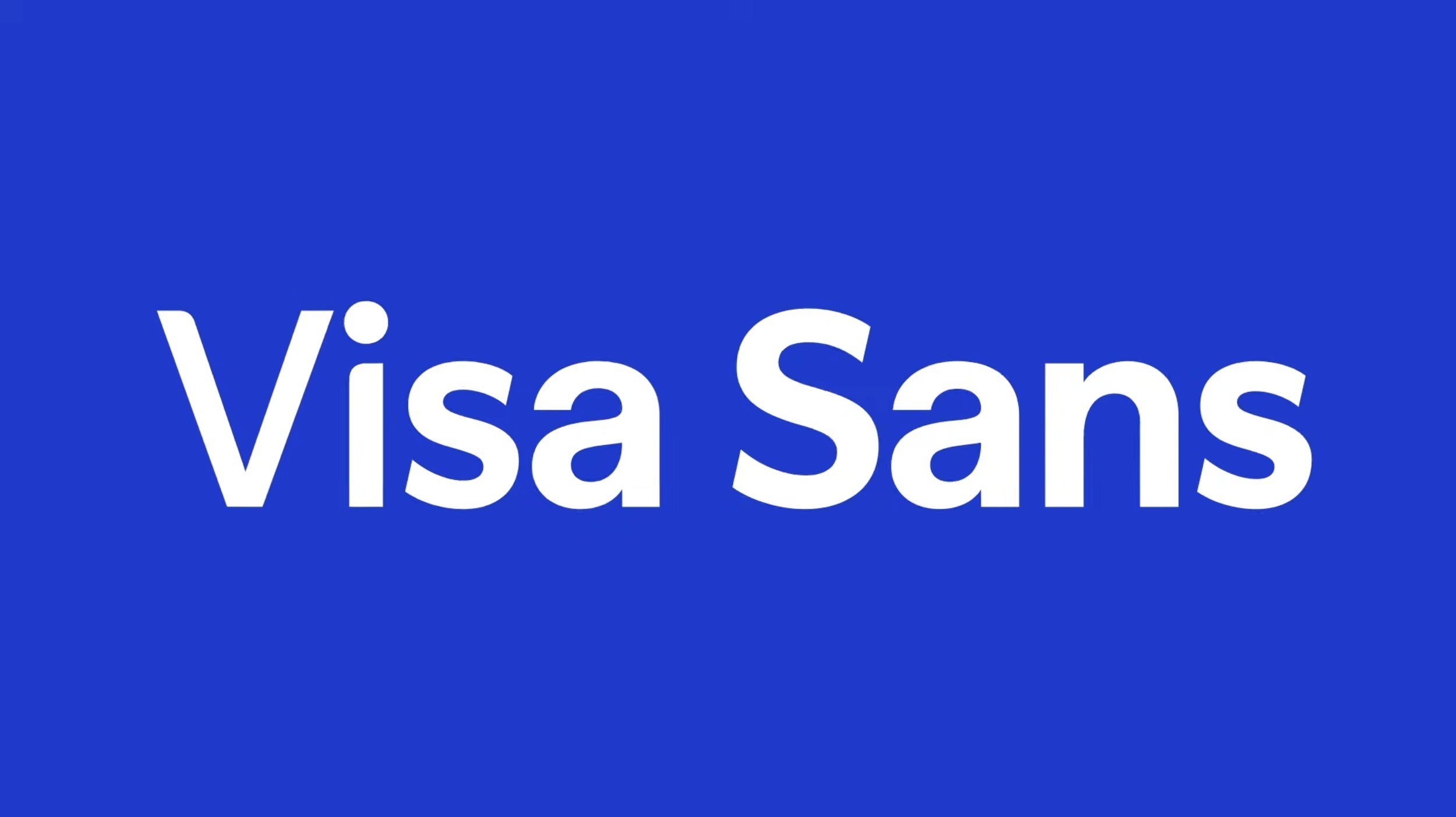 Visa identity typeface 04