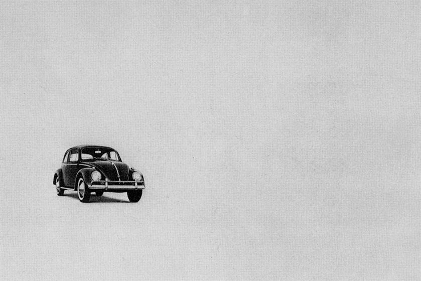 Volkswagen and Doyle Dane Bernbach introduce Think Small for the Beetle